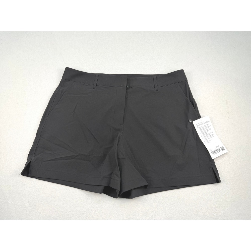 Lululemon Stretch Twill Golf Short 5" Black High Rise Slim Fit Women Size 32 NEW
